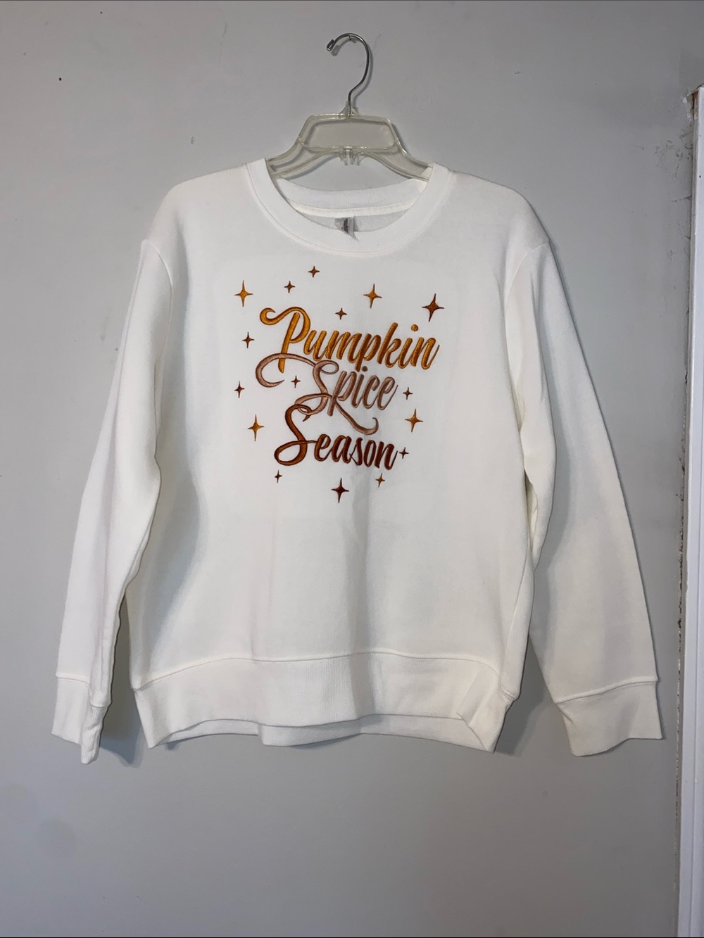 White 'Pumpkin Spice Season' Crewneck Sweatshirt